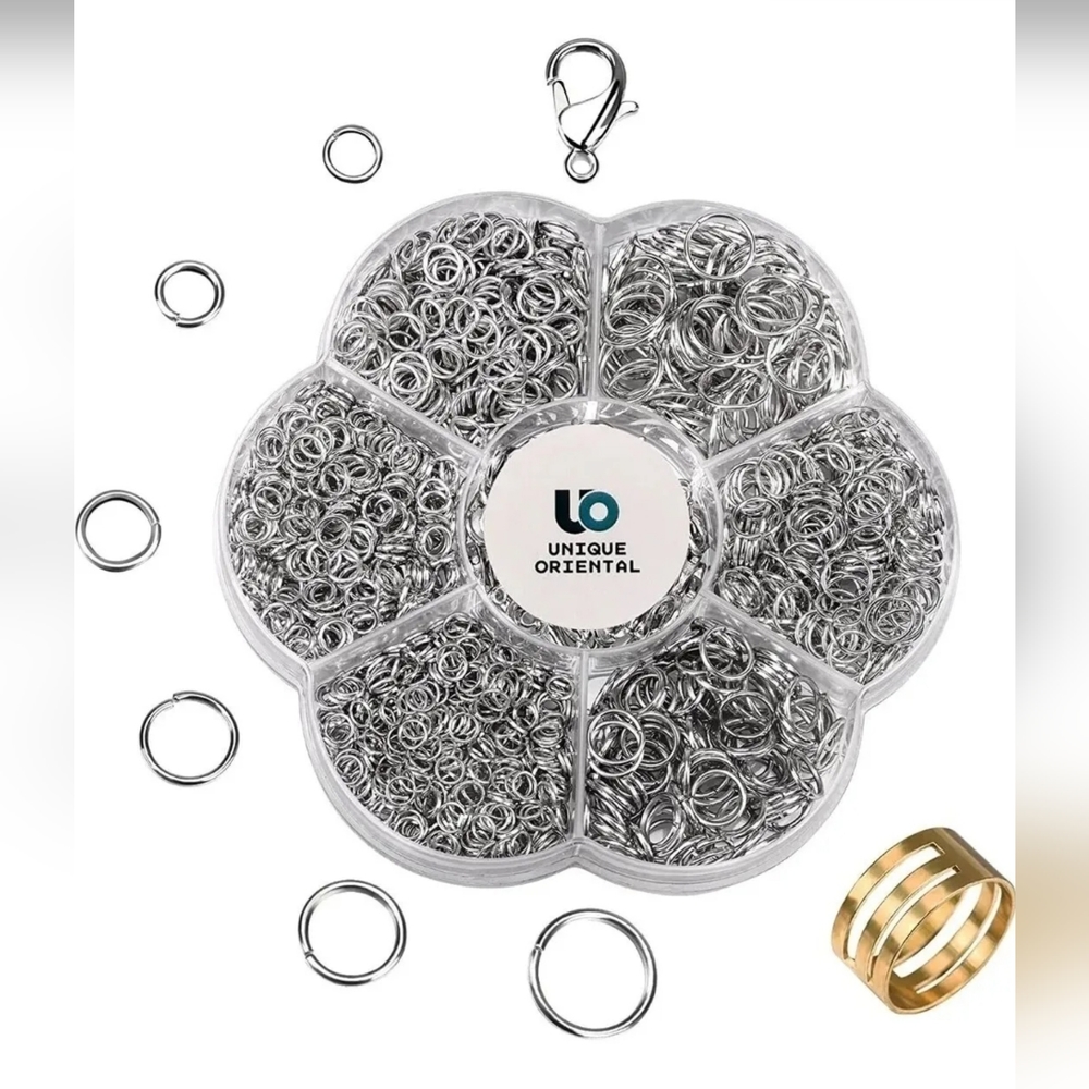 3200PC DIY Jewlery Making Stainless Steel Opening Jump Rings